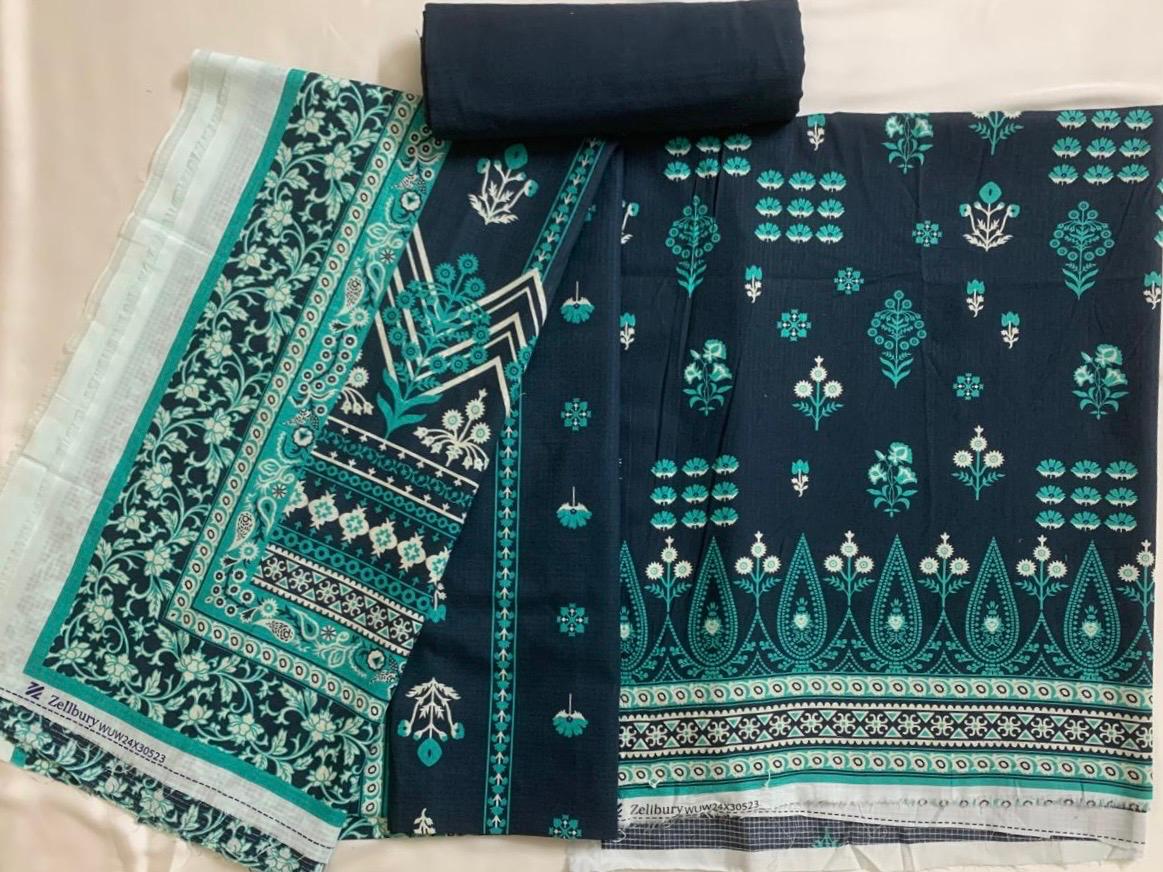 Zellbury 3-Piece (Winter) Fine Quality Double cotton