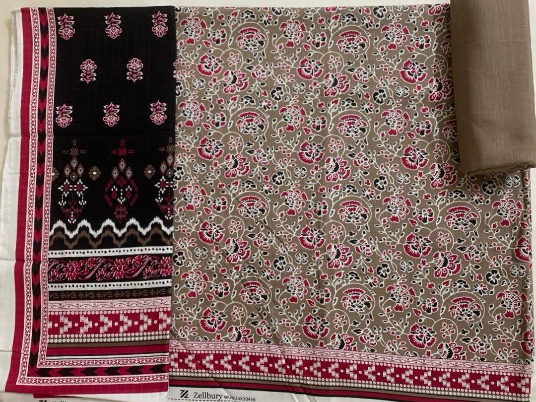 Zellbury 3-Piece (Winter) Fine Quality Double Cotton