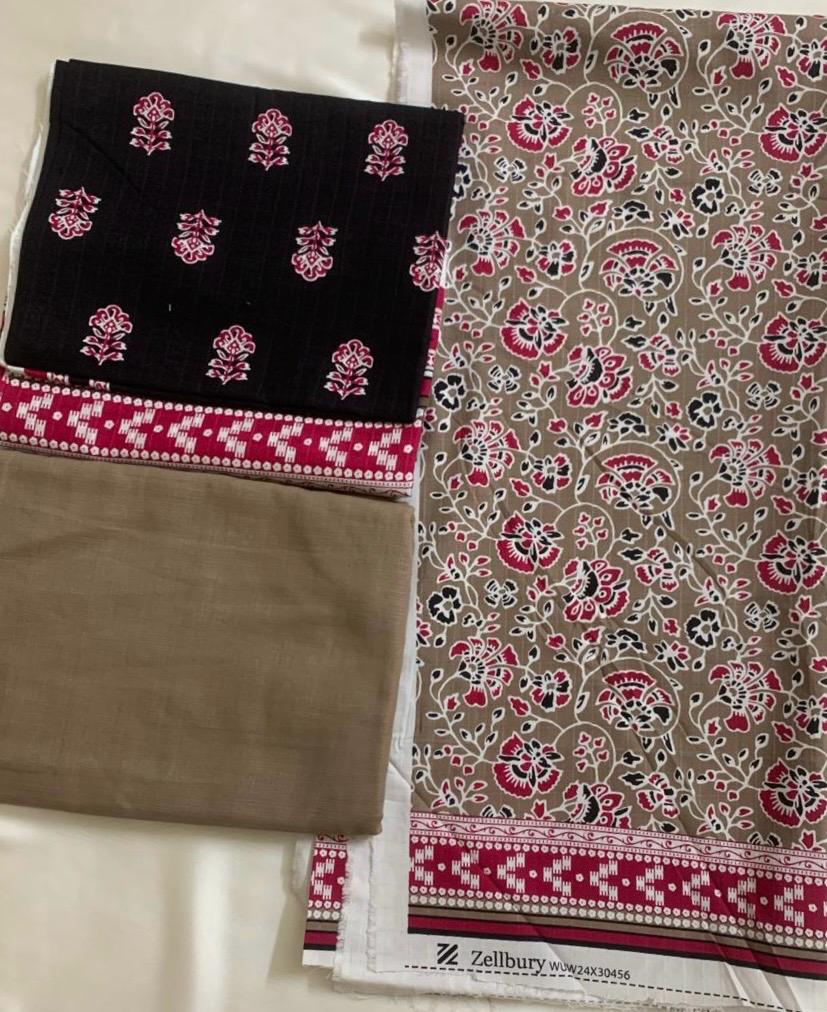 Zellbury 3-Piece (Winter) Fine Quality Double Cotton