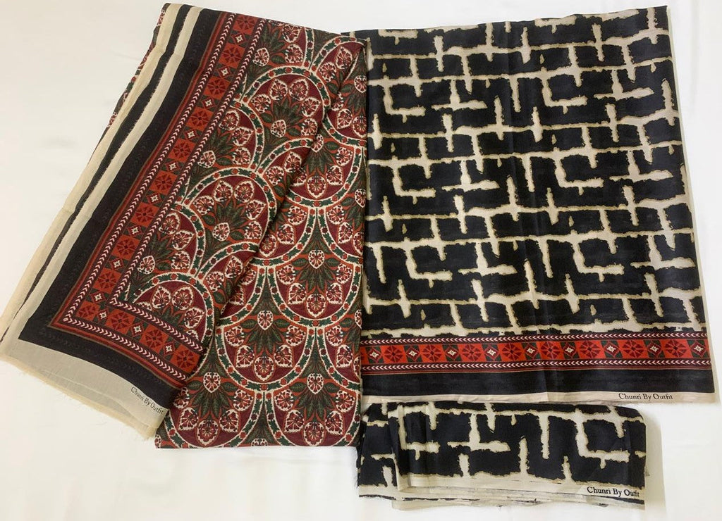 Chunri By Outfit 3-Piece (Summer) Fine Quality Lawn with printed shirt and printed trouser