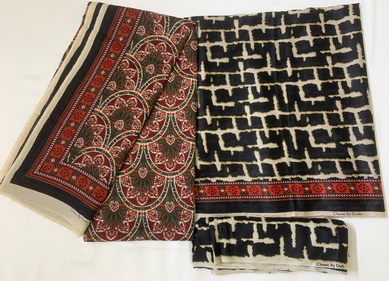 Chunri By Outfit 3-Piece (Summer) Fine Quality Lawn with printed shirt and printed trouser
