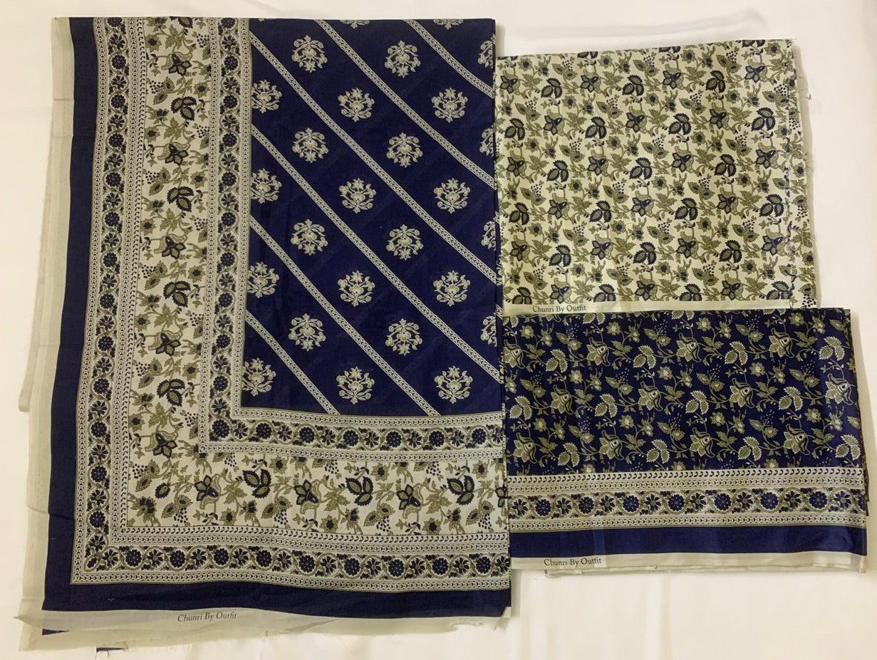 Chunri By Outfit 3-Piece (Summer) Fine Quality Lawn with printed shirt and printed trouser