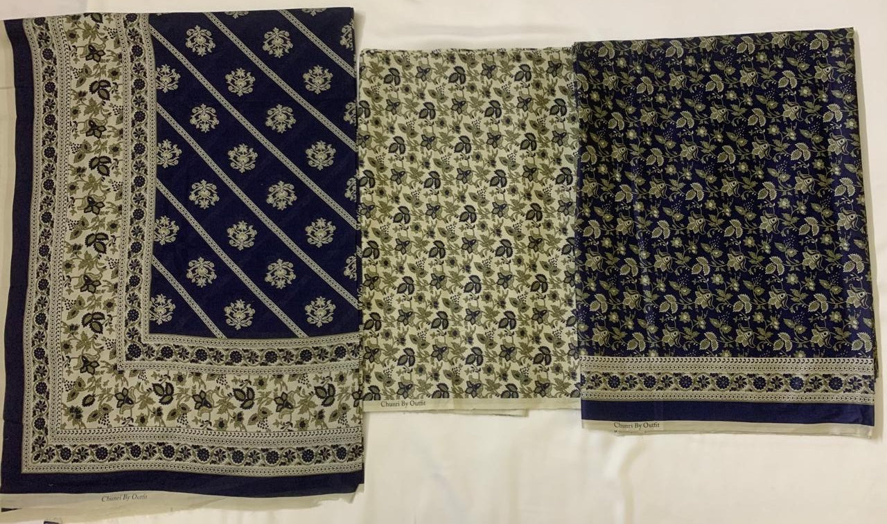 Chunri By Outfit 3-Piece (Summer) Fine Quality Lawn with printed shirt and printed trouser
