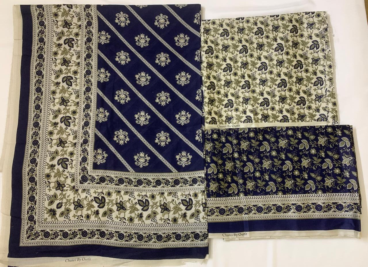 Chunri By Outfit 3-Piece (Summer) Fine Quality Lawn with printed shirt and printed trouser