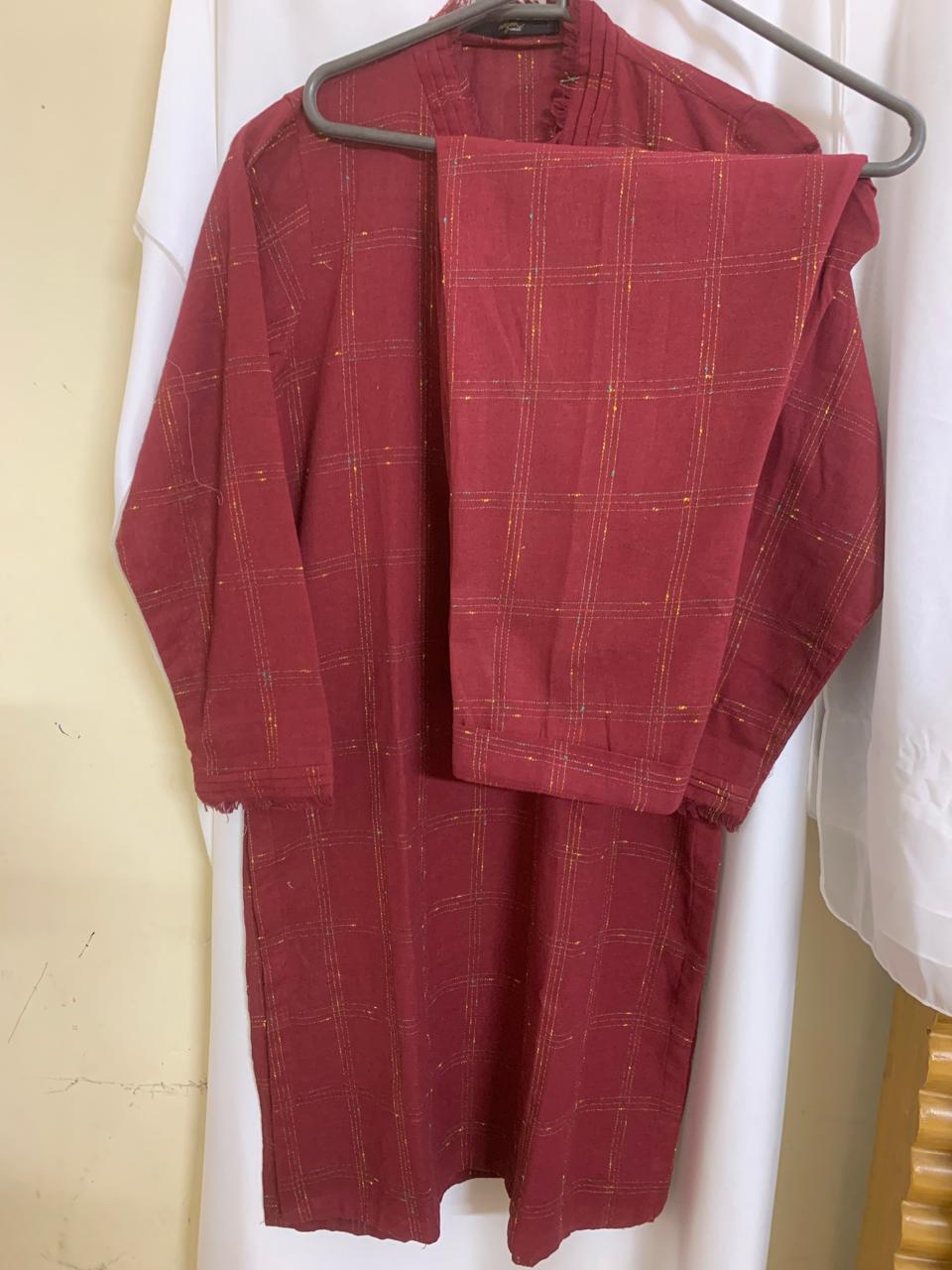 Tehzeeb Stitched (Two Piece) Winter Fabric with neat and good quality stylish stitching Shirt and trouser