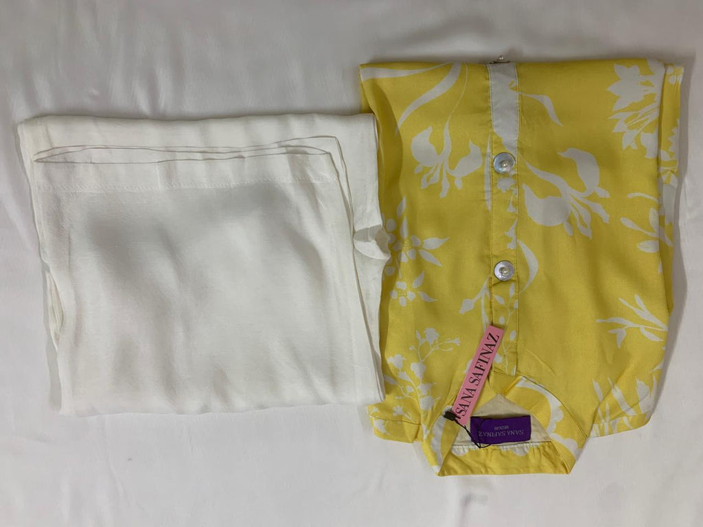 Sana Safinaz Stitched (Two Piece) Winter Lilen Fabric with neat and high quality stylish stitching Shirt and Trouser