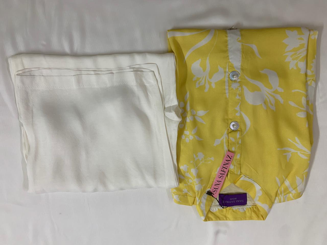 Sana Safinaz Stitched (Two Piece) Winter Lilen Fabric with neat and high quality stylish stitching Shirt and Trouser