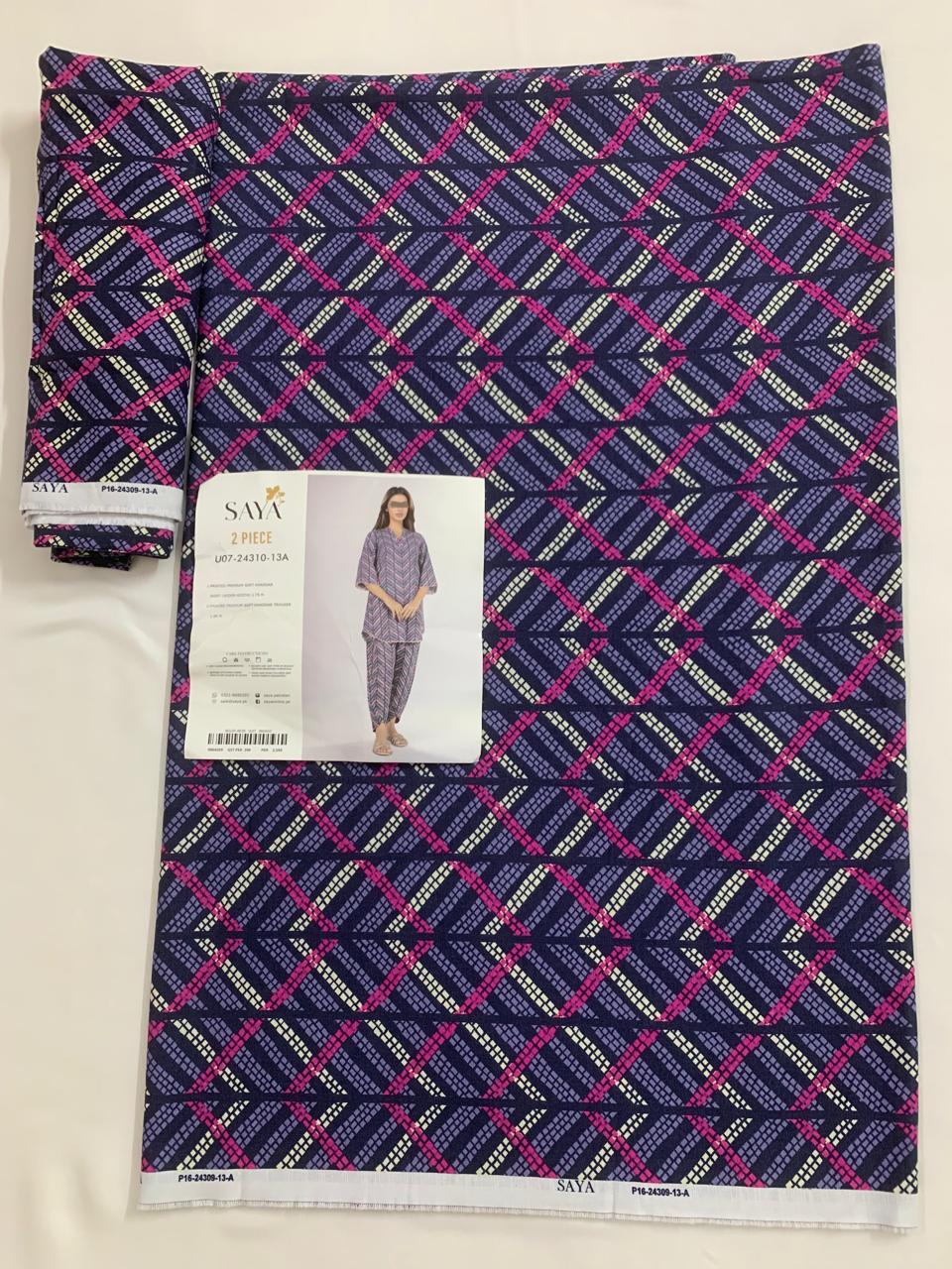 Saya 2-Piece (Winter) Fine Quality Khaddar Shirt and Trouser