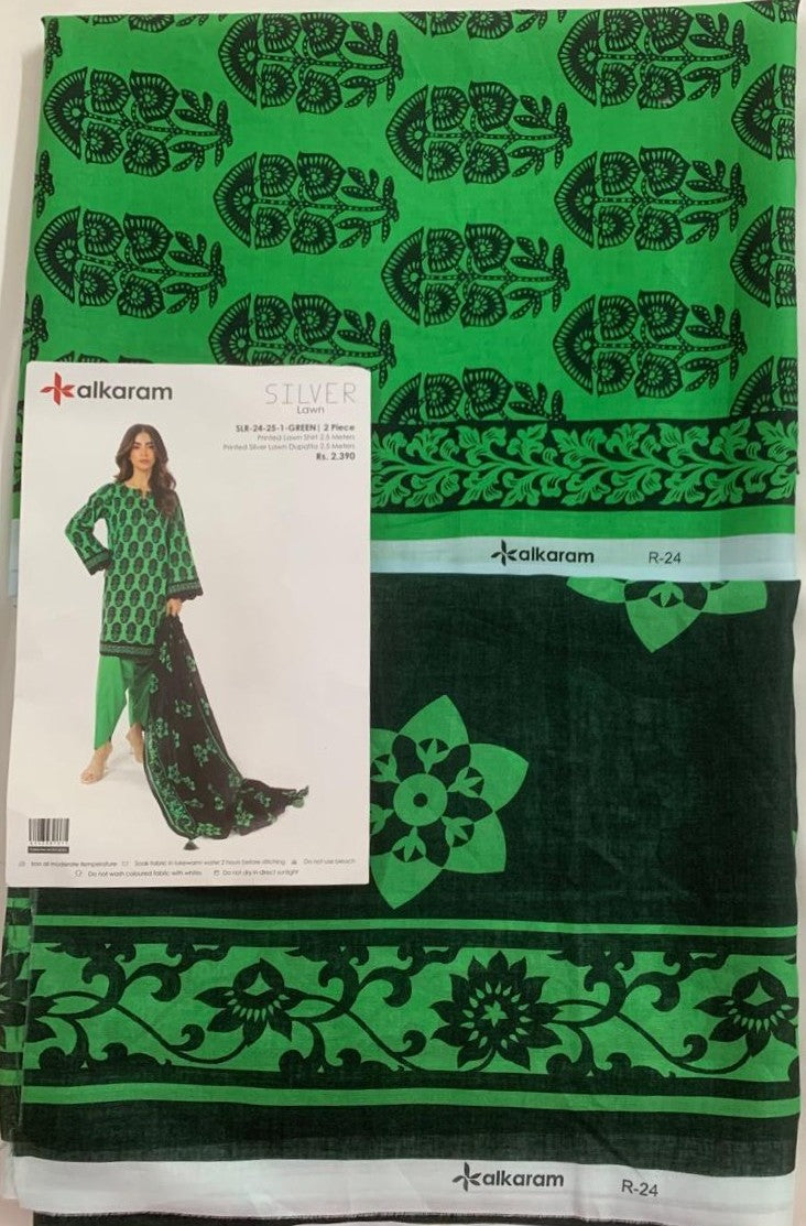 AlKaram 2-Piece (Summer) Fine Quality Lawn Shirt and Duppatta
