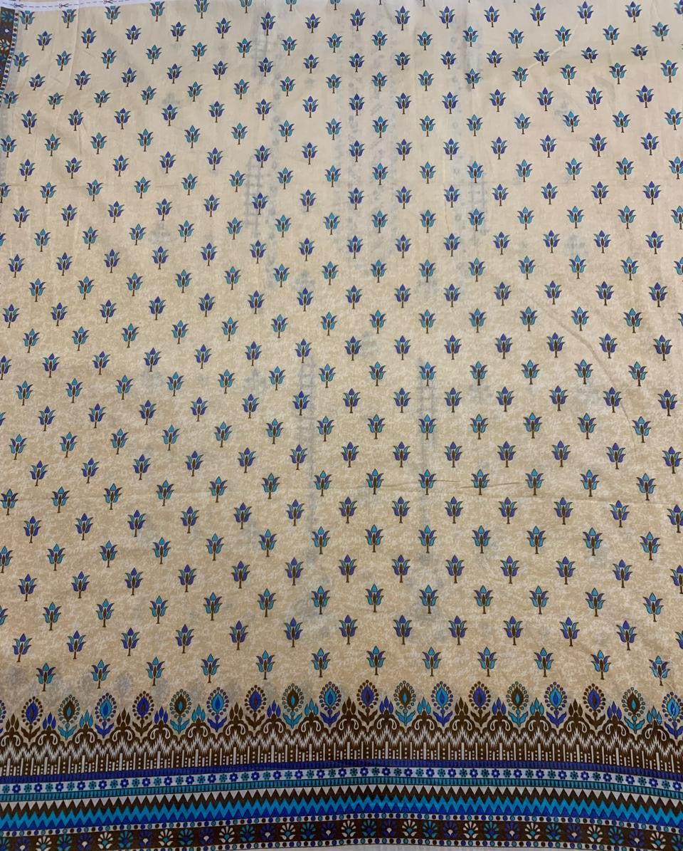 2-Piece (Summer) Fine Quality Embroidered Lawn Shirt and Trouser Brand Stamp missing