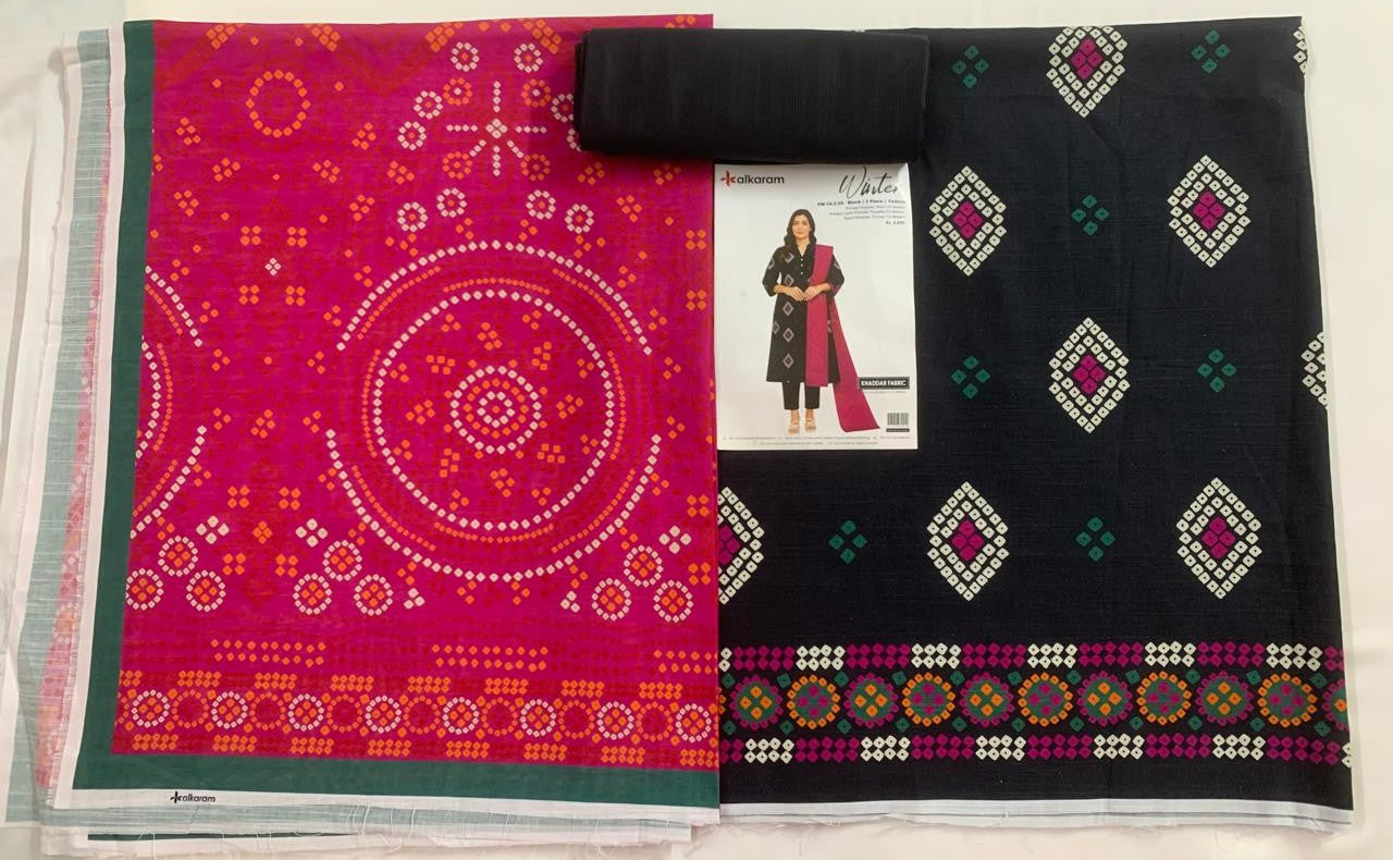AlKaram 3-Piece (Winter) Fine Quality Khaddar