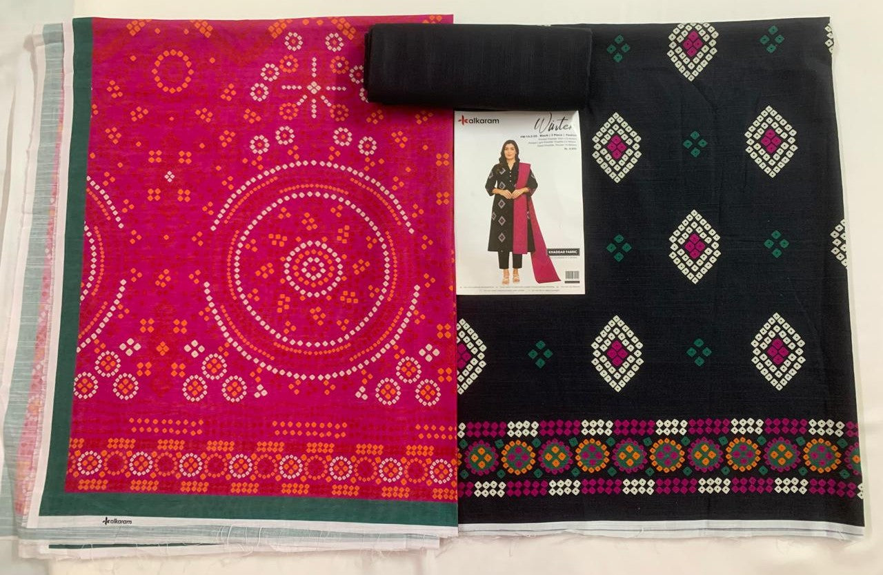AlKaram 3-Piece (Winter) Fine Quality Khaddar